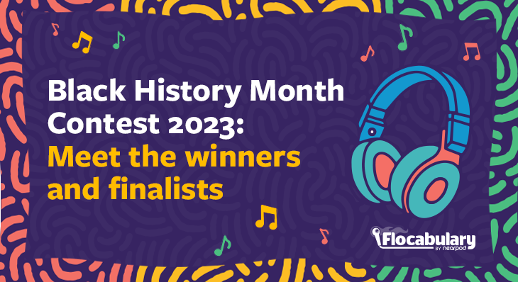 Flocabulary’s Black History Month Contest 2023 winner announcement artwork