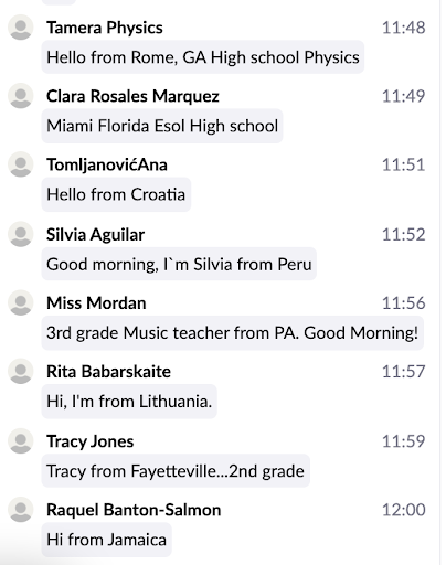 Campers from 150+ countries — many wake up before sunrise to join live sessions.